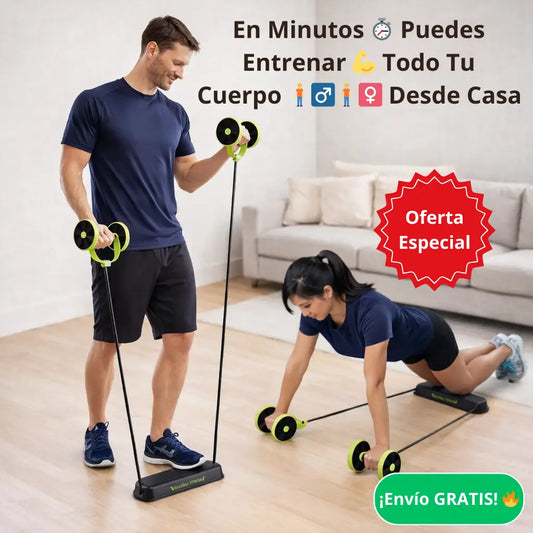 Equipo de Ejercicio Multifuncional 🏋️‍♂️ – Entrena Todo el Cuerpo 💪 – Mantente Activo 🔥 con Solo Minutos ⏱️ al Día
