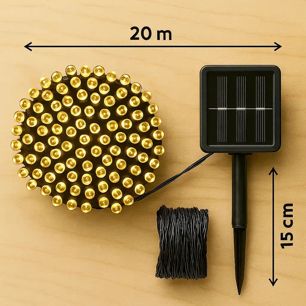 Luces Solares LED Exterior – Iluminación Decorativa – Ahorra Energía y Decora tu Hogar