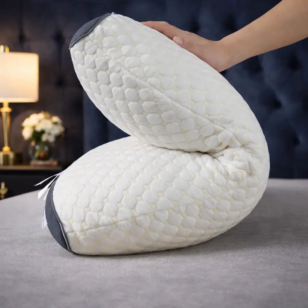 Almohada Ergonómica Cervical – Soporte de Cuello – Despierta con Menos Molestias Desde las Primeras Noches