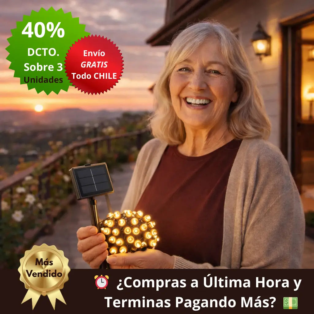 Luces Solares LED Exterior – Iluminación Decorativa – Ahorra Energía y Decora tu Hogar