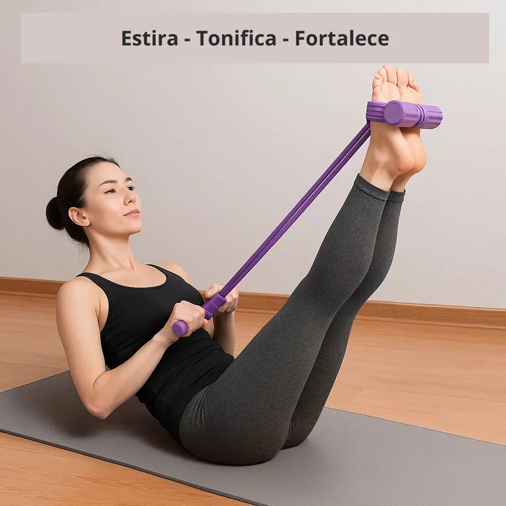 Banda Elástica de Tonificación 🏋️‍♀️ 💪🏻 Entrena Todo tu Cuerpo en Casa - En Sólo 15 minutos al día ⏰