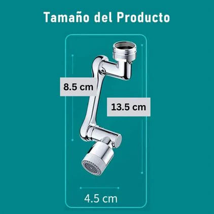 🚰 Extensor de Grifo – 🔄 Giro 1080° – Mayor Comodidad en Segundos 💧