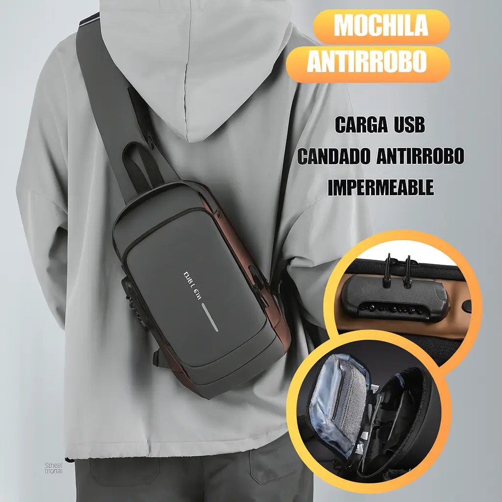 🛡️ Bolso Antirrobo ¡Nuevos Colores! – 🎒 Organización Diaria – 🔐 Mantiene Sus Cosas Seguras Todo el Día ✨