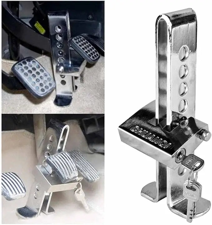 🔒 Bloqueador de Pedal Antirrobo – 🚗 Inmoviliza el Pedal en Segundos – 🌙 Reduce Riesgos de Robo cada Noche 🔐
