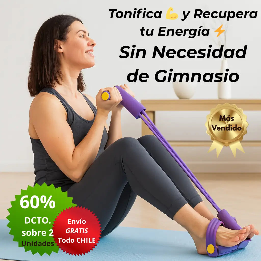 Banda Elástica de Tonificación 🏋️‍♀️ 💪🏻 Entrena Todo tu Cuerpo en Casa - En Sólo 15 minutos al día ⏰