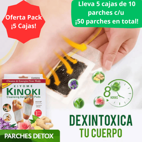 🌿 Parches Desintoxicantes Kinoki - Mejora tu salud y energía 🌿