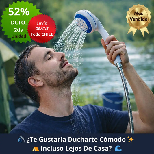 🚿 Ducha Portátil Recargable - 🌍 Ducha en cualquier lugar - 🏕️✨ Disfruta una ducha durante tus aventuras