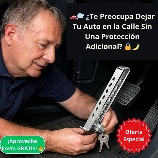 🔒 Bloqueador de Pedal Antirrobo – 🚗 Inmoviliza el Pedal en Segundos – 🌙 Reduce Riesgos de Robo cada Noche 🔐