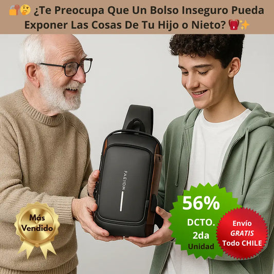 🛡️ Bolso Antirrobo ¡Nuevos Colores! – 🎒 Organización Diaria – 🔐 Mantiene Sus Cosas Seguras Todo el Día ✨