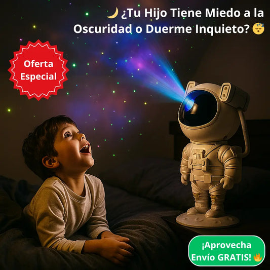 ✨🚀 Proyector Astronauta 🌙🌌 Luz Estelar Relajante 😴💤 Ayuda a Dormir en Ambientes Tranquilos en Minutos