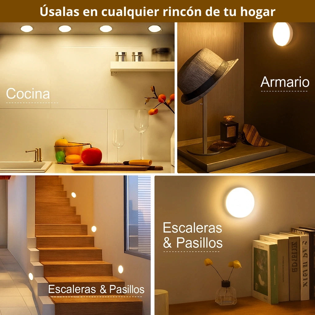 💡 Luz LED con Sensor PACK 3X1  Detecta tu paso👌 Claridad inmediata sin interruptores